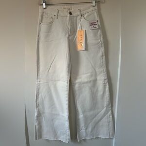 NWT Risen Mid Rise Wide Leg Tummy Control Jeans Size 9